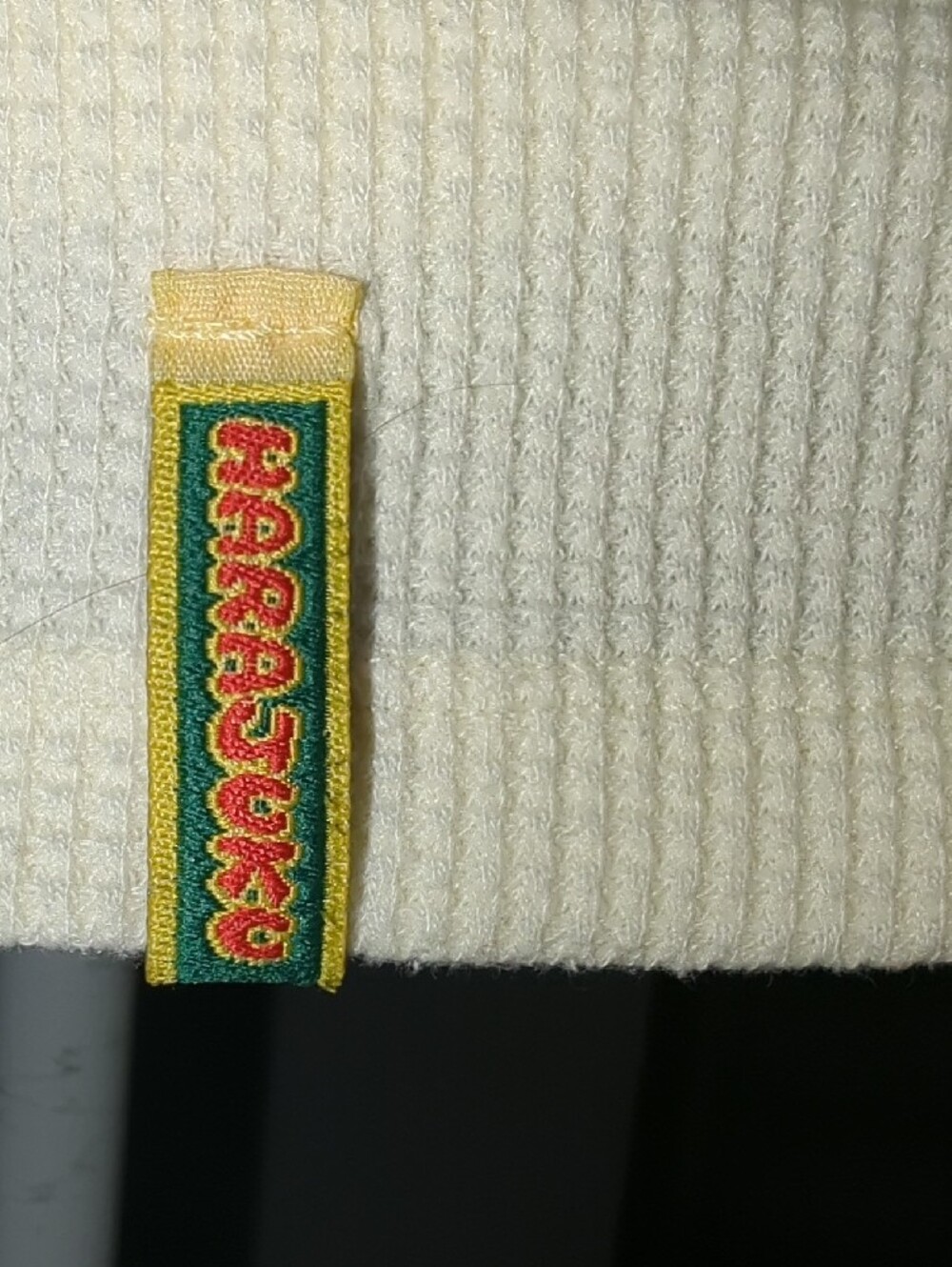 Y2K Harajuku Lovers L/S Cream Waffle Knit "Fatal Attraction To Cuteness" RARE - Picture 11 of 15